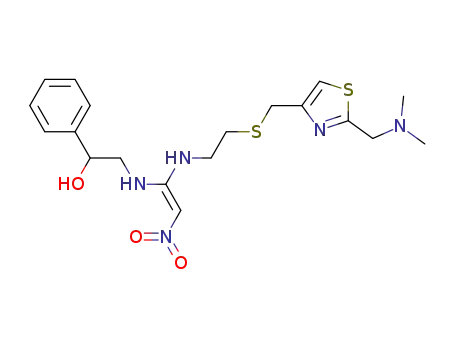 N-{2-[[2-(dimethylamino)methyl-4-thiazolyl]methylthio]ethyl}-N'-(β-hydroxyphenethyl)-2-nitro-1,1-ethenediamine